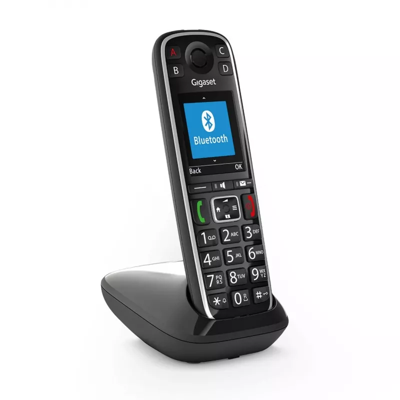 Gigaset E720 Analogais/DECT telefons ar zvanītāja ID Melns