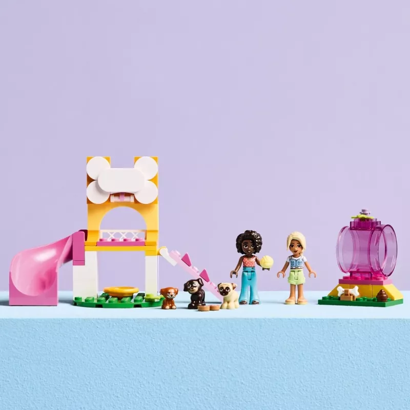 LEGO Friends Kucēnu rotaļu laukuma konstruktors 42665, 66 gab., 2 minifigūras, vecums 4+