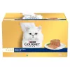 Mitrā kaķu barība multipaka Purina Nestlé Gourmet Gold Mus Mix 48×85 g kārbas dažādās garšās