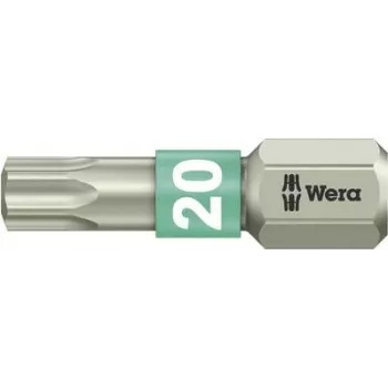 Skrūvgrieža uzgalis Wera 3867/1 TS TX 20, 25 mm, nerūsējošais tērauds