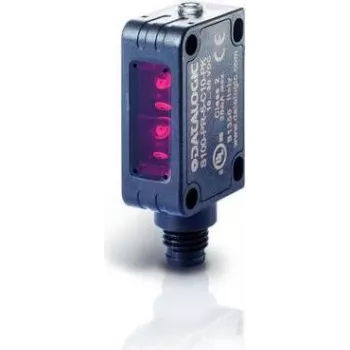 Fotoelektriskais sensors Datalogic S100-PR-5-B00-PK — melna plastmasa, IP67, 12×20×32 mm