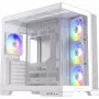 PC korpuss Silentware View A-RGB balta VIEWbalta — mid-tower ar A-RGB apgaismojumu, balta apdare