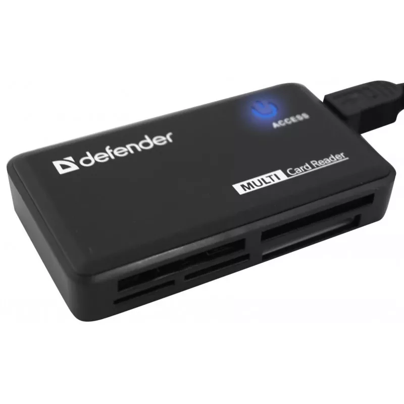 Karšu lasītājs Defender OPTIMUS USB 2.0 Universal Melns