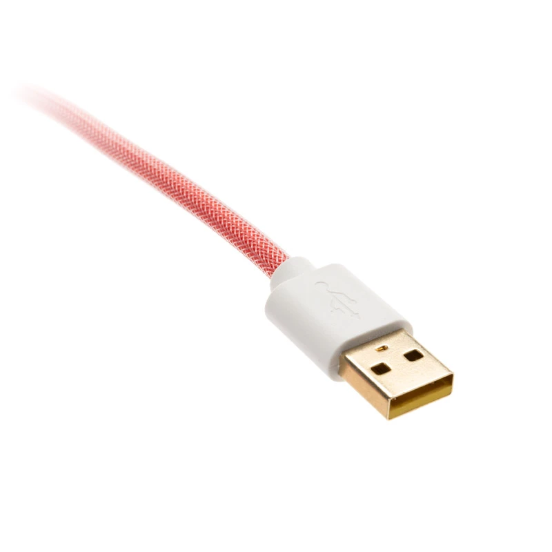 Ducky Premicord USB kabelis 1,8 m USB A USB C Rozā