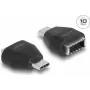 DeLOCK adapteris USB Type-C vīrišķais uz USB 10 Gbps Type-E Key A sievišķo melns