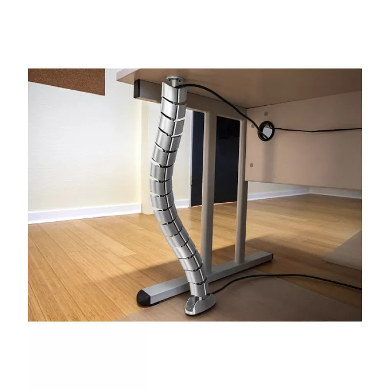 Kabeļu kanāls DeLOCK 740x75mm augstumā regulējams sudrabains