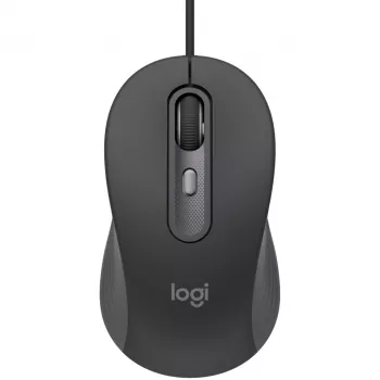 Logitech Signature Wired M520 for Business Optical Wired pele USB-C Plug-and-Play Windows/Mac/Chrome/PC/laptops - Graphite