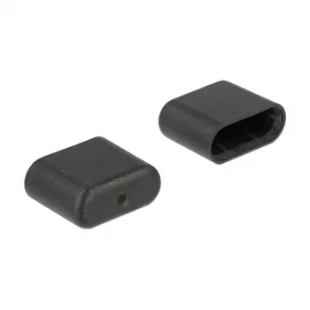 Ligzdu aizsargvāciņš DeLOCK 64008 USB Type-C melns