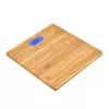 Elektroniskie personālie svari Jata HBAS1489 — 180 kg ietilpība, 100 g precizitāte, 10,2 cm LCD, bambusa platforma