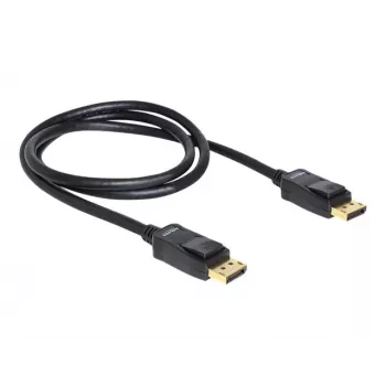 DisplayPort kabelis DeLOCK 82423 1 m vīrietis–vīrieris melns