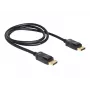 DisplayPort kabelis DeLOCK 82423 1 m vīrietis–vīrieris melns