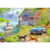 Ravensburger Puzle Feel Well & Puzzle – Vasarnīca pie ezera, 200 gabaliņi