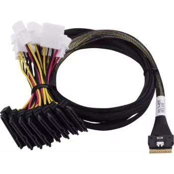 Adaptec kabelis 1x SFF8654 x8 -> SFF8639 8xU.3 intern 0.8m SlimSAS - 8SFF-8639 x1 and3 tri-mode SAS/SATA/NVMe