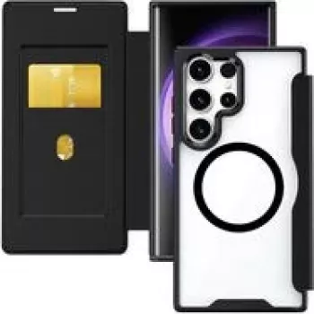 4Smarts Urban Pro Flipcase Galaxy S26 Ultra Qi2 ready Melns (541780)