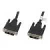 DVI-D kabelis LANBERG CA-DVIS-10CC-0030-BK — 3 m, DVI-D uz DVI-D, melns