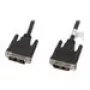 DVI-D kabelis LANBERG CA-DVIS-10CC-0030-BK — 3 m, DVI-D uz DVI-D, melns