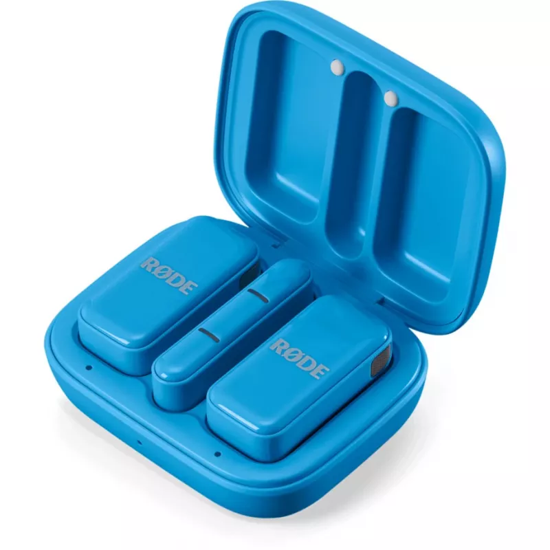 Bezvadu lavaljēra mikrofons Rode Wireless Micro — zils (WIMICROCBLU)