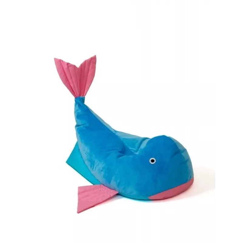 Sako bag pouffe Whale Zils-pink L 110 x 80 cm