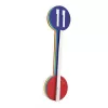 NeXtime pulkstenis 2995di Colour Guide, Ø 60 cm, sienas, daudzkrāsains