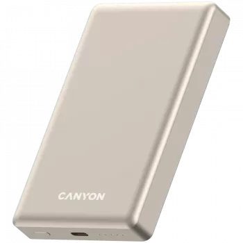 Canyon OnCharge 510 - Powerbank - 10 000 mAh - ieeja USB-C - izeja USB-C PD 20W + bezvadu magnēts