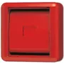 JUNG Cover Plate m. Glasscheibe 860WGLRT WG800 IP44 Sarkans einsch.roter rocker 860WGLRT (860WGLRT)