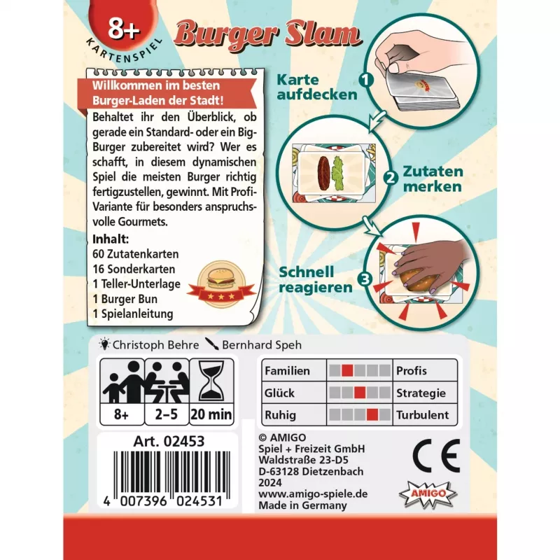 Burger Slam, kāršu spēle
