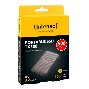 SSD disks Intenso 500GB USB Type-C 3.2 Gen 2 Brūns