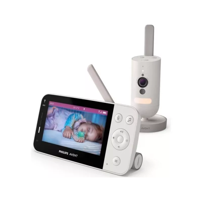 Philips AVENT SCD953/26 video mazuļa monitors 400 m Wi-Fi Pelēks, Balts