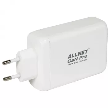 Barošanas bloks ALLNET PSU-GaNPD-USB-1A3C-130W — 130W, 1× USB-A, 3× USB-C