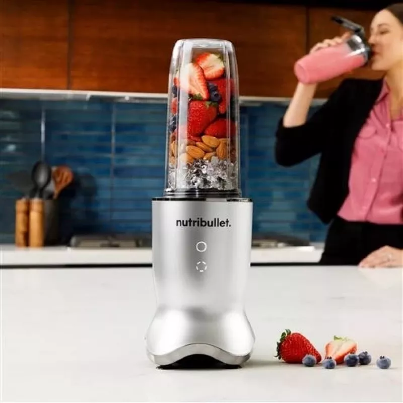 NutriBullet NB1206S galda blenderis 0,9 l 1200 W sudraba, melnā krāsā
