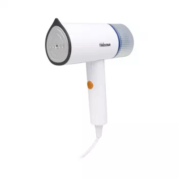 Rokas drēbju tvaicētājs Tristar ST-8960 — 1200 W, 0,11 L tvertne, 20 g/min tvaika plūsma, salokāms rokturis, balts