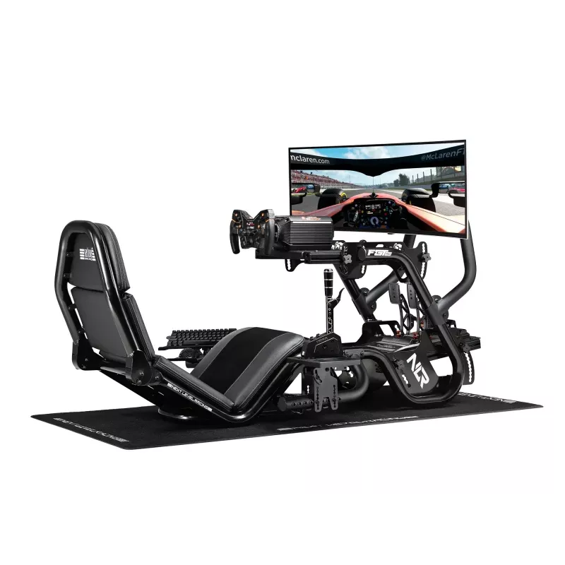 Sacīkšu simulatora kokpits Next Level Racing NLR-R003 F-GT Pro Formula un GT pelēkā izdevums