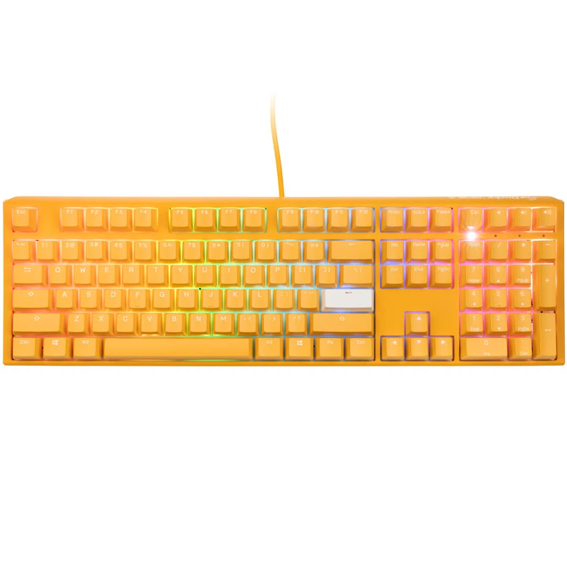 Ducky One 3 Dzeltena spēļu tastatūra, RGB LED - MX-Clear (US)