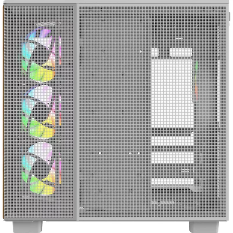 Datora korpuss Thermaltake View 380 XL WS ARGB Snow balta — Midi Tower, ATX atbalsts, ar logu