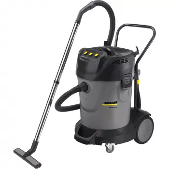 Mitrā un sausā putekļsūcēja Karcher NT 70/3 — 70 L, 3600 W, 25.4 kPa vakuuma spiediens, 222 l/s gaisa plūsma
