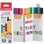 STABILO Fineliner point 88 18 krāsas Smalks uzgalis Daudzkrāsains