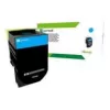 Lexmark Lexmark 80C2SCE Printera izejmateriāls ciāns