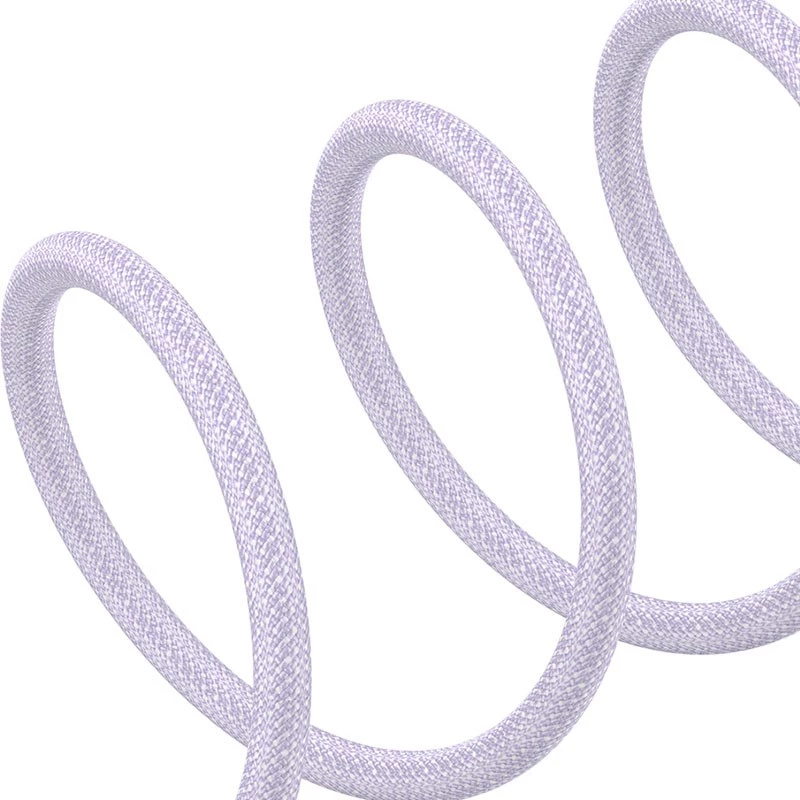 USB-C uz Lightning ātrās uzlādes kabelis Baseus Gem 1 m 20 W violets, neilona apvalks, 7 kontaktu Lightning