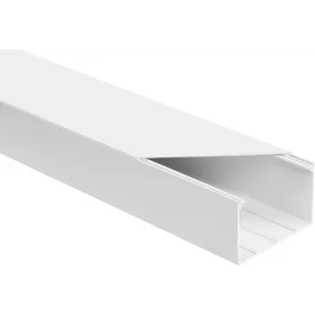 Elektroinstalācijas montāžas sloksne OEM 5961Z balta LS 90×60 mm, 2 m — iepakojumā 8 gab.