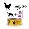Mitrā kaķu barība 3coty Chicken Cheers 75 g — pilnvērtīga mitrā barība pieaugušiem kaķiem, porciju paciņa, 12 % olbaltumvielu, 7,5 % tauku, 80 % mitruma