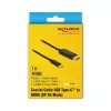 Video kabeļa adapteris DeLOCK 84904 USB Type-C uz HDMI 1m Melns