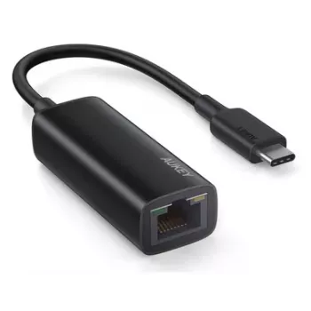 Ethernet adapteris Aukey CB-A30 USB‑C uz Gigabit RJ45 10/100/1000 Mbps, USB 3.0, alumīnija, LED indikatori