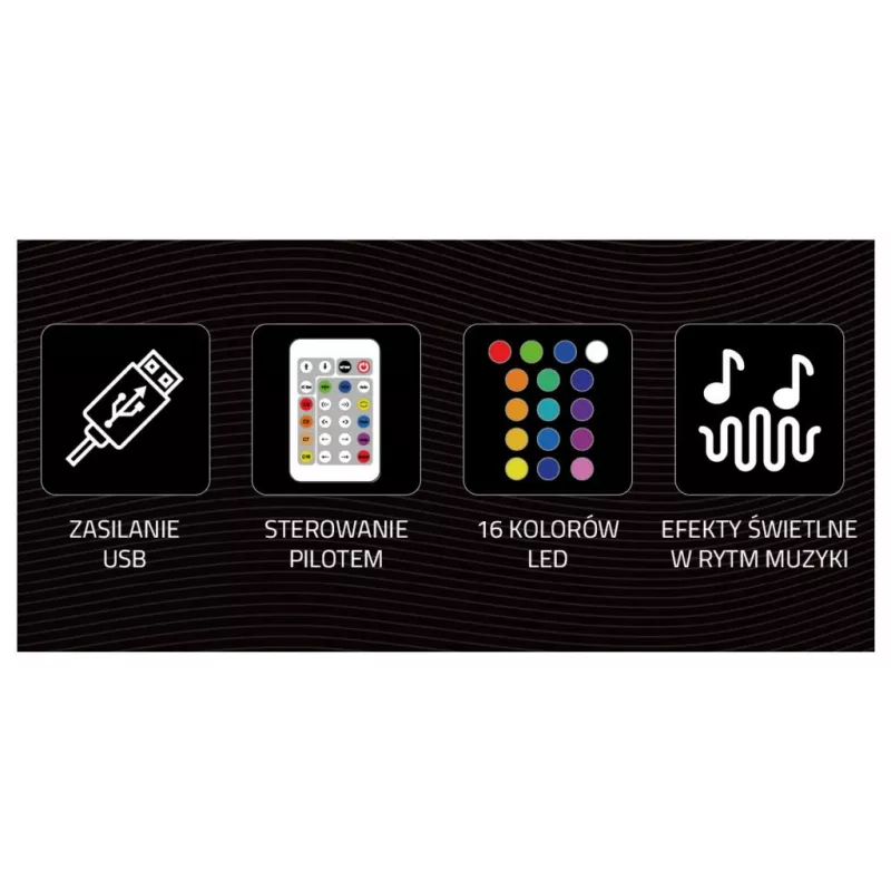 Dekoratīvā neona gaisma MANTA SNL58RGB — RGB krāsas mainoša LED lente, modelis SNL58RGB