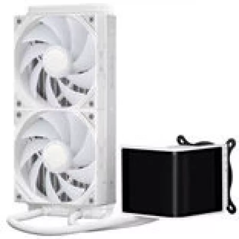 Jonsbo D32 STD PC korpuss + TRYX PANORAMA SE pilnīga šķidruma dzesēšana, ARGB - 240mm, balts