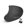 Bezvadu pele ESPERANZA EM133 — ergonomiska labā roka, 1600 DPI, 6 pogas, 2,4 GHz USB nano uztvērējs, 10 m diapazons, melna
