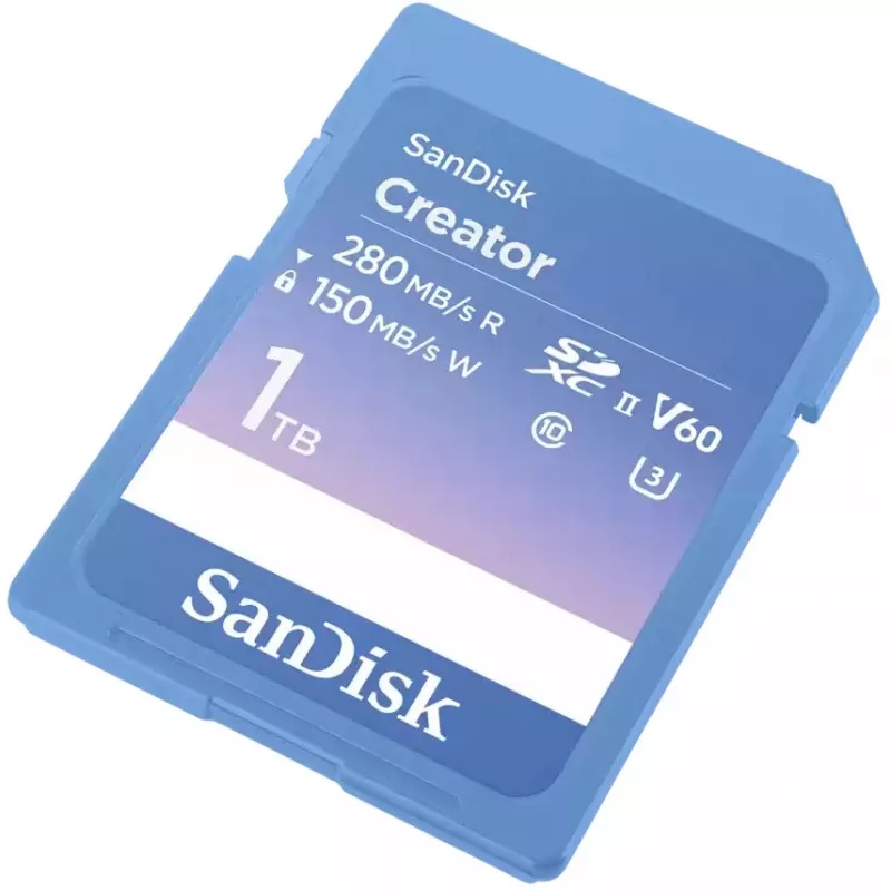 SanDisk Creator SD UHS-II atmiņas karte, 1TB, zila, SDSDXEP-1T00-GNCIS