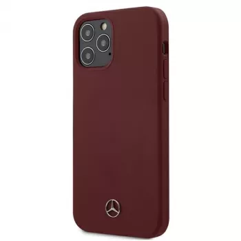 Mercedes MEHCP12MSILRE iPhone 12/12 Pro 6,1 Sarkans/Sarkans hardcase Silicone Line