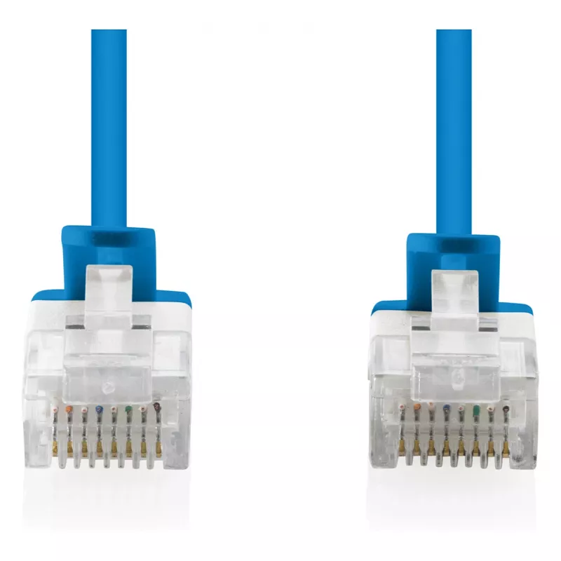 komutācijas kabelis CAT6 U-UTP 1,5 m, DIGITUS, plāns, melns