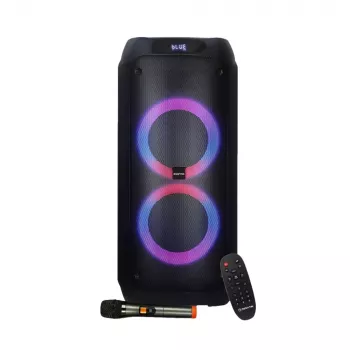 Portatīvs skaļrunis MANTA ATTIS SPK0802 120W, Bluetooth, vadu ieeja, uzlādējams, FM, LED gaismas