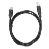 USB A uz B kabelis TB 1,8 m — melns, printeriem